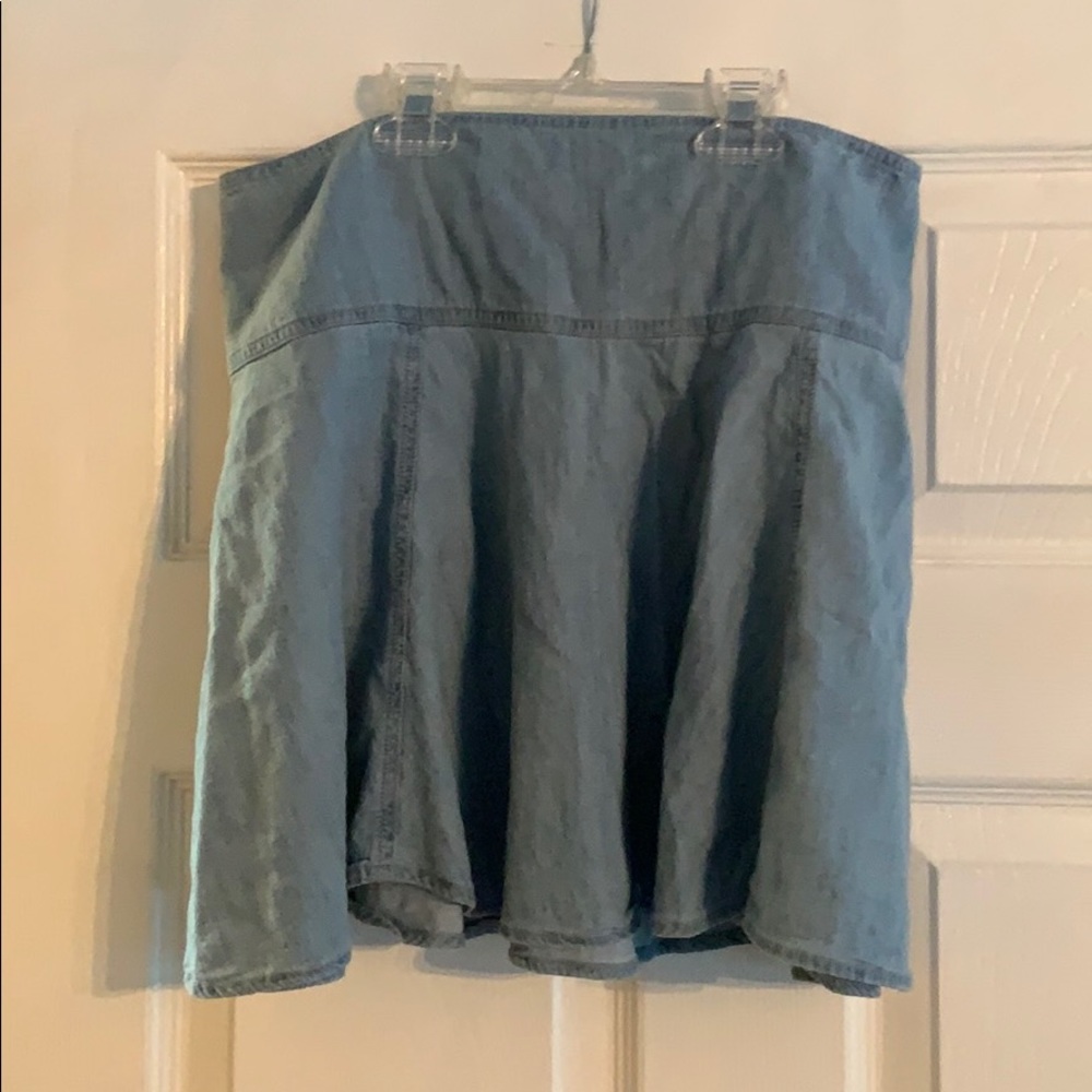 Denim hollister skirt